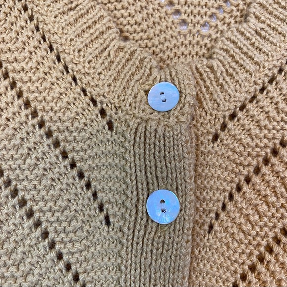 Industry Republic Clothing XS Women's Mustard Color Soft Sweater Vest V-Neck - Picture 5 of 11